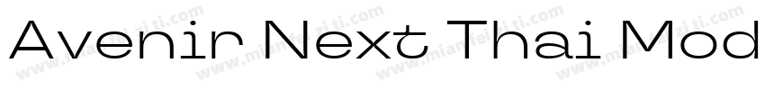 Avenir Next Thai Modern Regular字体转换